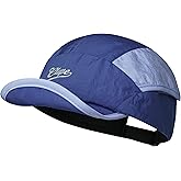 CLAPE Quick Dry 5 Panel Hat for Men, Water-Resistant Reflective Short Brim Cap, Foldable Camper Hat Outdoor Sport Cycling Cap