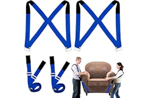 IFOCUTY Moving Straps,2-Person Lifting and Moving System Adjustable Shoulder Lifting for Move,Lift,Carry,Secure Furniture,Appliances,Mattresses,Heavy Objects up to 800lbs,Safely and Easily Like a Pro,Blue