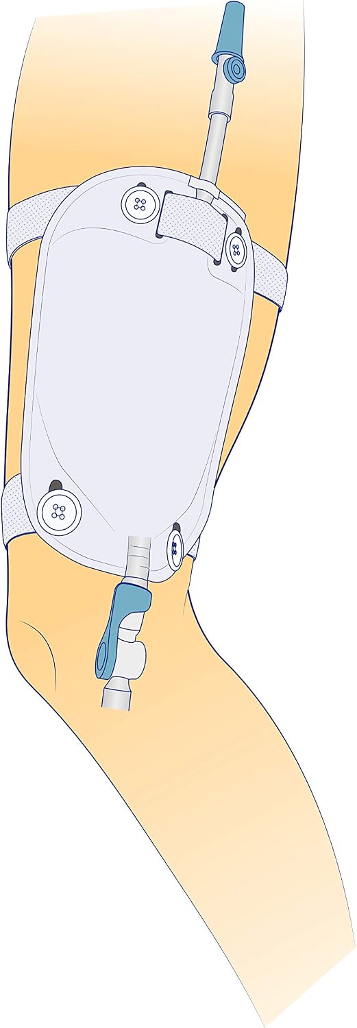 Catheter Leg Bag Strap Button Type, Size L (59-76cm Leg Circumference), Pack of 5 - Image 4