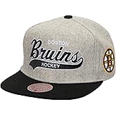 Mitchell & Ness Boston Bruins NHL Tailsweep 2.0 Melton Snapback Hat Cap Gray/Black