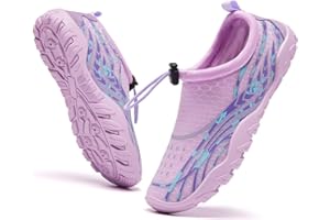 JouraLiyon Kids Water Shoes Toddler Girls Boys Wide Barefoot Aqua Socks Non-Slip,Breathable,Quick Dry,Beach,Swim,Pool