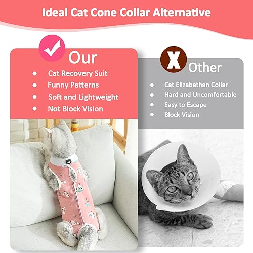 Cat Surgery Recovery Suit Hpetppy Cat Recovery Suit For Spay