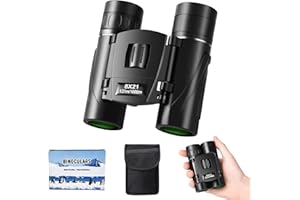 WRNRN 8x21 Mini Lightweight Binoculars, Compact Pocket Binocularsfor Adults Kids, Small Protable Binoculars for Bird Watching Travel Opera Theater Sports Scenery