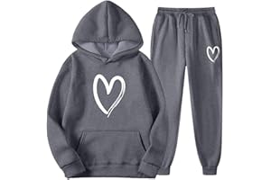 HUCHPI Men Women Sweatsuits Set 2 Piece Oversized Long Sleeve Leisure Tracksuit Autumn Two Piece Jogging Suit Set