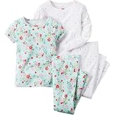 Carter's Little Girls' 4 Piece PJ Set (Toddler/Kid) Floral