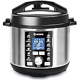 MOOSOO 13-in-1 Electric Pressure Cooker, 6QT Instant One-Touch, Stainsteel Slow Cooker, Steamer, Saute,11 Accessories and Rec