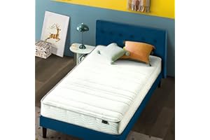 Zinus 6 Inch Foam and Spring Mattress / CertiPUR-US Certified Foams / Mattress-in-a-Box, Narrow Twin, White