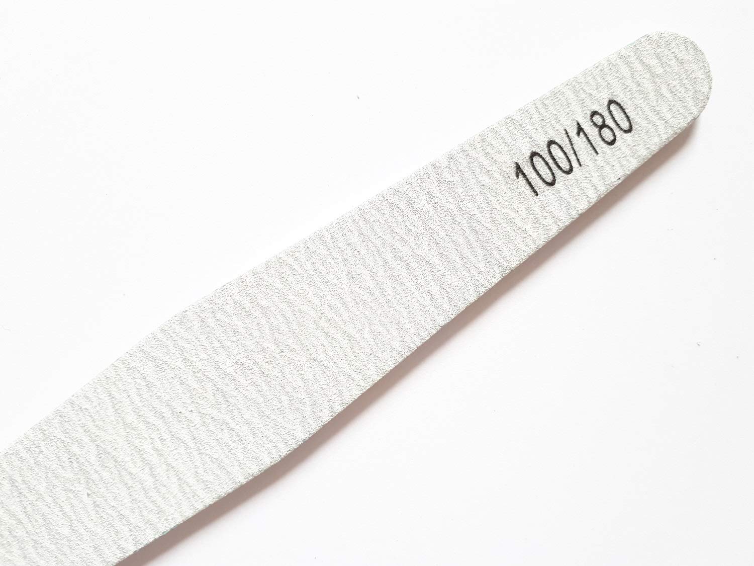 8X Nail Files Zebra Shape Diamond Chose GRIT Double Sided Emery Board (GRIT 100/180)