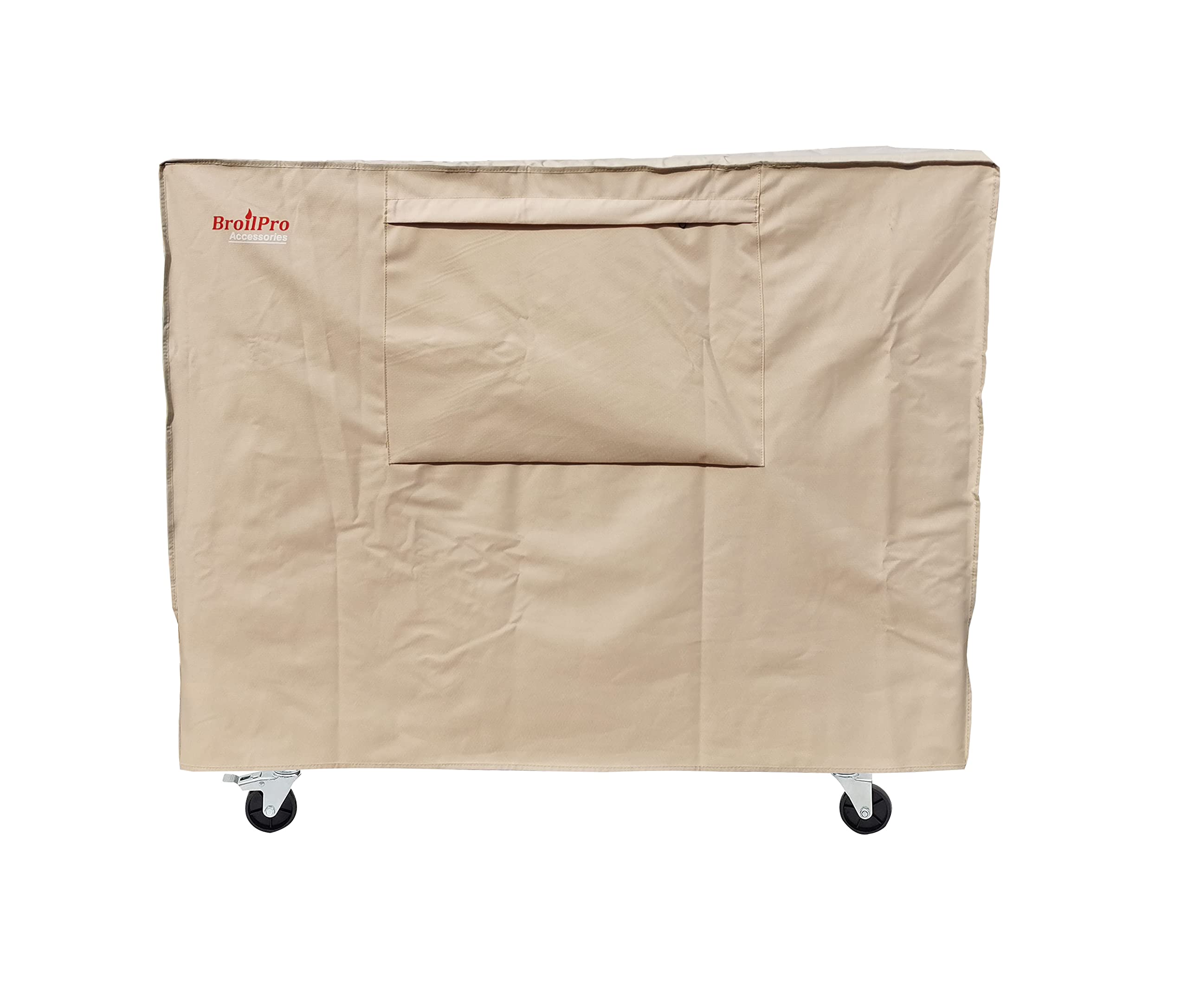 Photo 1 of BroilPro Accessories Waterproof 80 Qt Rolling Cooler Cart Cover Fits Most Patio Ice Chest Party Cooler Upto 34L x 20W x 32H inch-Beige…