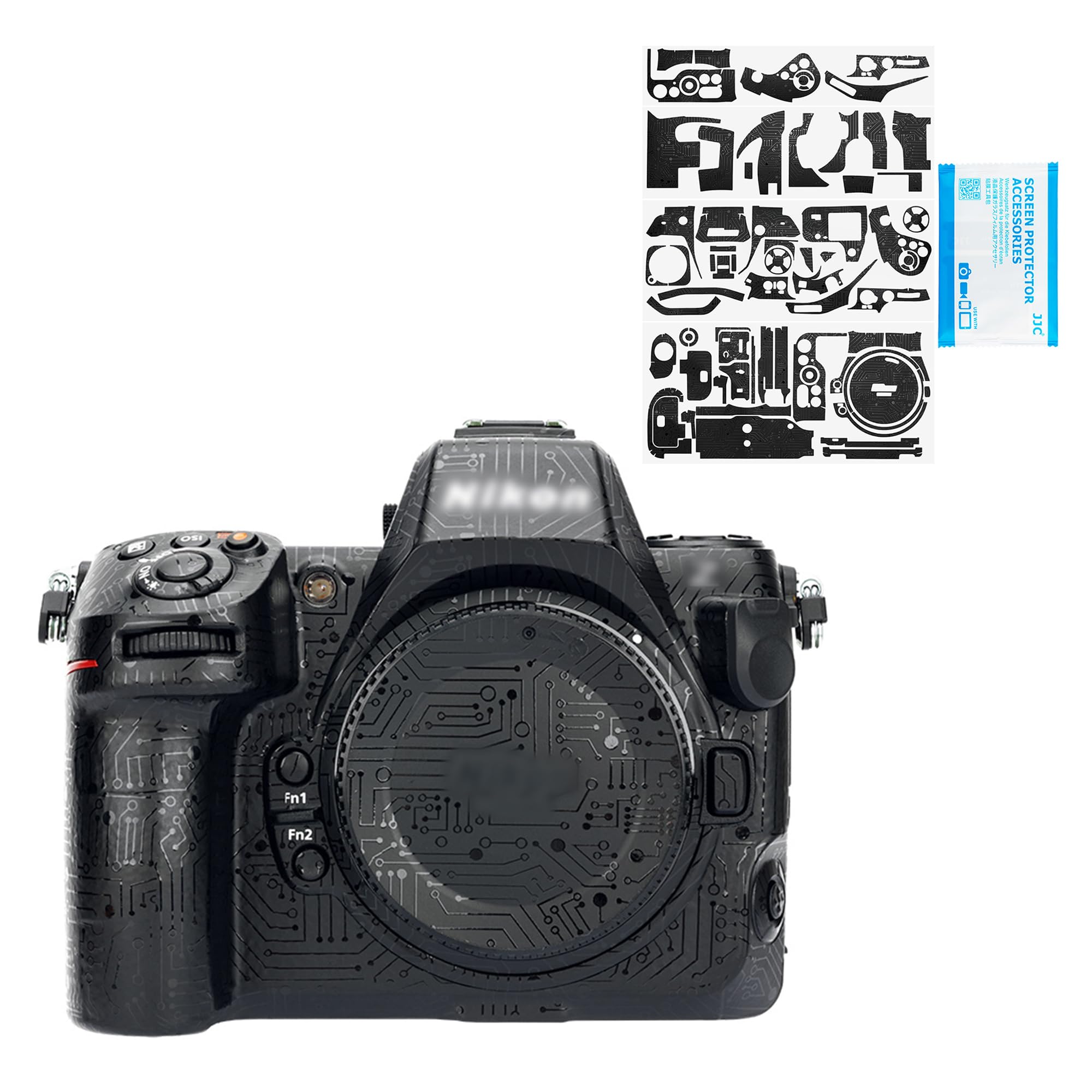 JJC Anti-scratch Protection Sticker Compatible with Nikon Z8 Mirrorless Camera, Non-slip Camera body Skin Cover Film (Circuit Board Pattern)