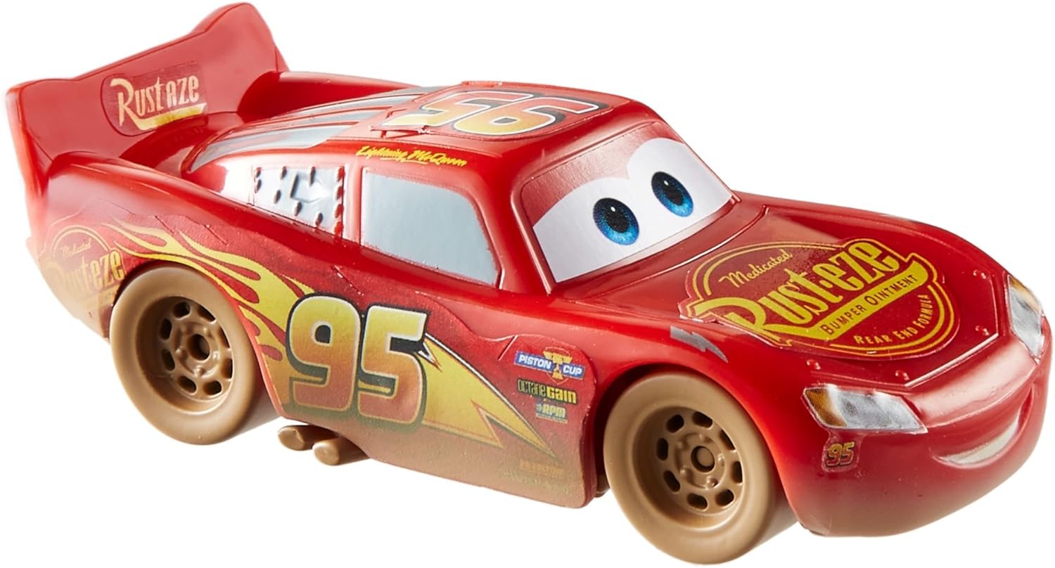 Cars446FGL46ING Muddy Lightning Mcqueen, Multicolor, Single (Mattel