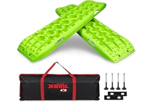 X-BULL New Recovery Traction Tracks Sand Mud Snow Track Tire Ladder 4WD (Peak Green,3gen)