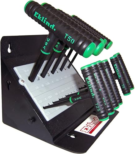 Eklind 8-teiliges Torx-Schlüssel-Set T6 Bis T25 – Power-T-Griff, 15,2 Cm Schaft, Made In USA