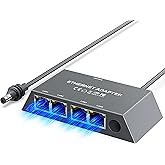 Multi Ports Starlink Gen 3/ Mini Ethernet Adapter for Wired External Network, 4 Ports Starlink Ethernet Adapter 1 to 4 [4 Dev