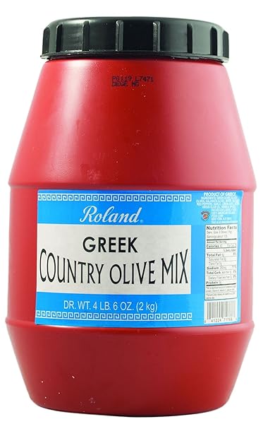 ROLAND FOODS GREEK COUNTRY OLIVE MIX, WHOLE OLIVES...