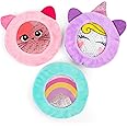 LotFancy Kids Ice Packs for Boo Boos, 3 Pack, Reusable Hot Cold Packs with Cute Plush Sleeves, Small Round Gel Beads Pads for Injuries, Headache, Fever, Wisdom Teeth, Pain Relief, 4.75”