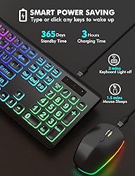 Wireless Keyboard and Mouse Combo - Large