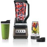 Ninja Professional Plus DUO Blender, 1400WP, Auto-iQ, 72oz, BN751SDBRN | 1400 peak-watt Total Crushing &amp; Extractor blades. 3 Auto-iQ programs for smoothies. 72-oz pitcher + (2) 24-oz cups.