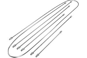 KÜHLTEK MOTORWERKS Kuhltek Motorwerks 111698723S Stainless Steel Brake Line Kit for VW Beetle