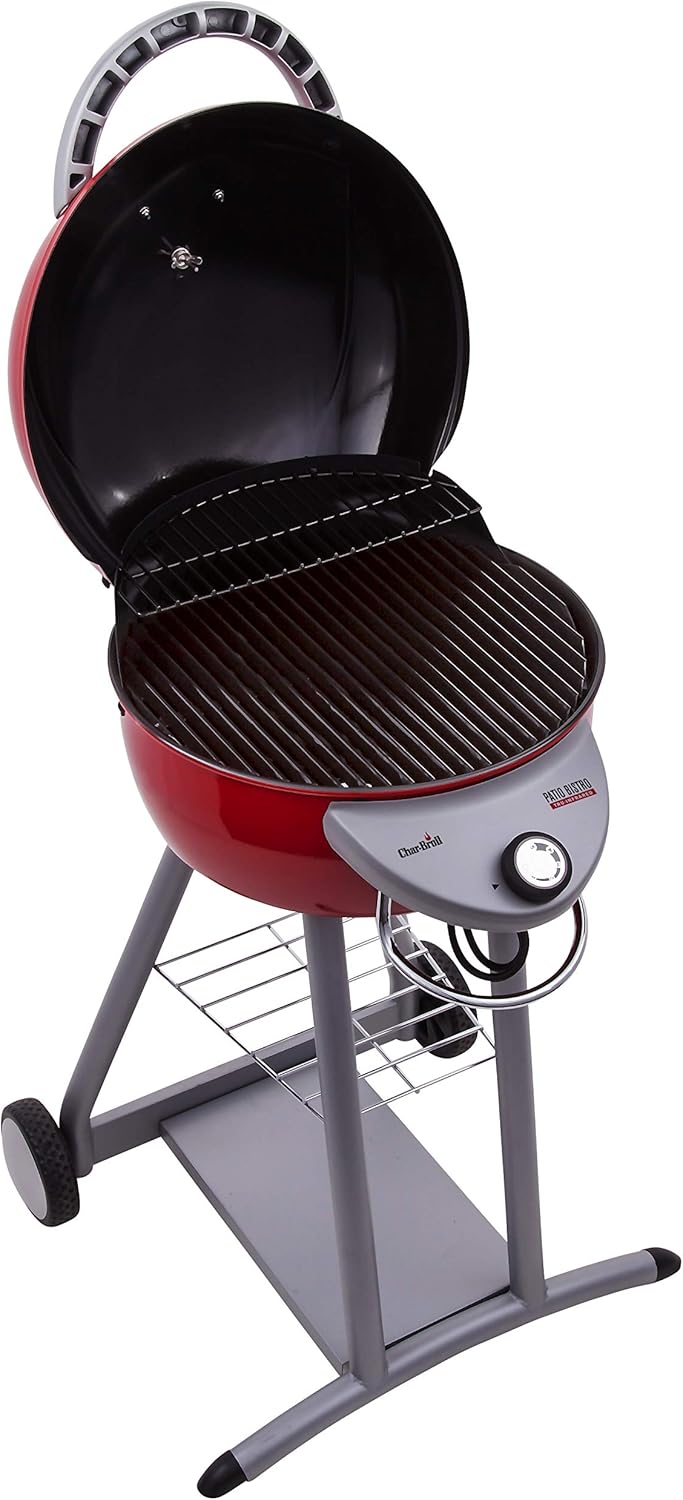 review Char-Broil 20602109 Patio Bistro TRU-Infrared Electric Grill, Red