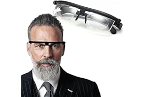 TEULN Flex Focal Adjustable Glasses, Focus Adjustable Glasses Dial Vision, Flexvision Adjustable Vision Glasses Near