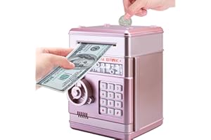 EPHVODI Kids Money Bank, Electronic Piggy Banks Great Gift Toy for Kids Children, Money Coin Saving Box Password Coin Bank,Christmas Birthday Gifts ATM Machine for Kids 3-5 Perfect Toy Gifts for Boys Girls