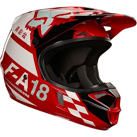 Fox Helmet Junior V-1 Sayak, Red, Größe YM