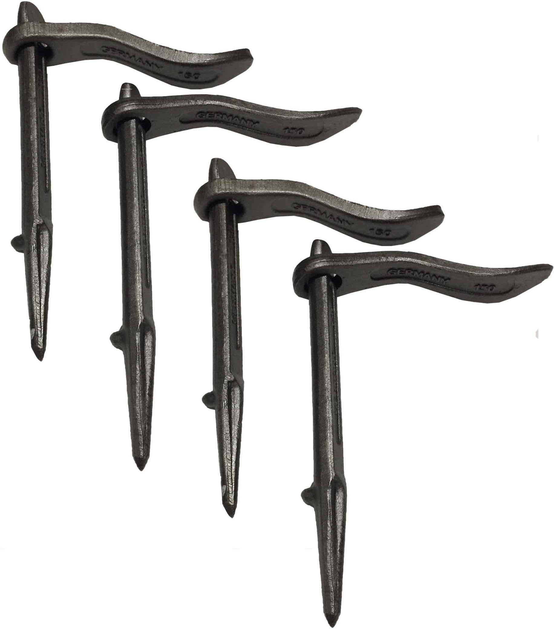 4 x Concrete Dutch Masons Brickies Line Pins Hooks Clamps