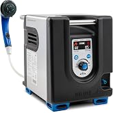Hike Crew Portable Propane Water Heater & Shower Pump w/Built-in Battery | Compact Outdoor Cleaning & Showering System w/LCD,
