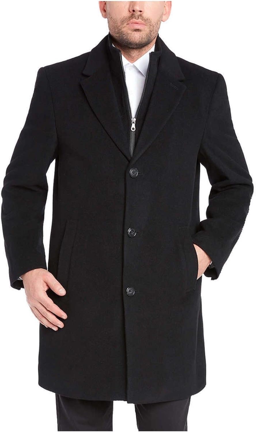 Kirkland Signature Men's Wool Cashmere Blend Overcoat Dress Coat, Variety Amazon.co.uk Clothing
