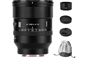 VILTROX 85mm F1.4 Pro FE, AF 85mm f/1.4 Full Frame Auto Focus Camera Lens for Sony E-Mount Mirrorless Cameras a7 a7II a7III a