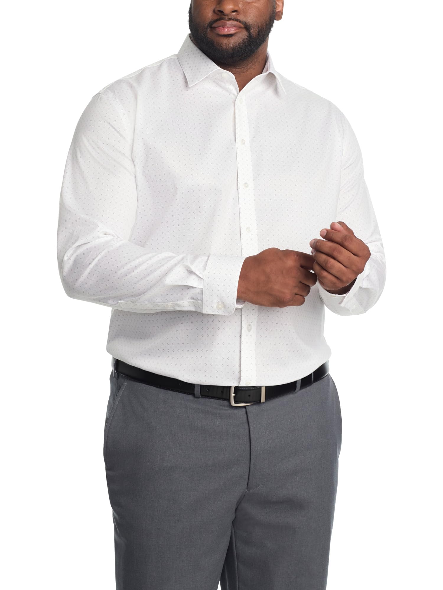 Calvin Klein Men’s Tall Fit Dress Shirt Non Iron Stretch (Big and Tall)