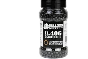 CHEJI Bulldog 0.40g 2000 Dark Sniper Airsoft BB Pellets Black