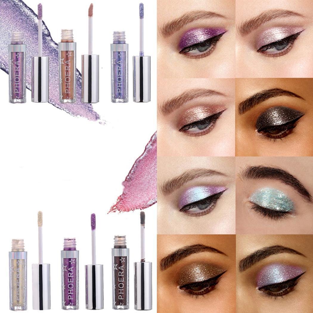 Caeasar Glitter Liquid Eyeshadow, Single Color Liquid Eye Shadow, Shimmer Liquid Eyeshadow, Eye Makeup Liquid Eyeshadows