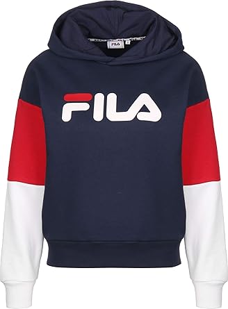 fila red cropped hoodie