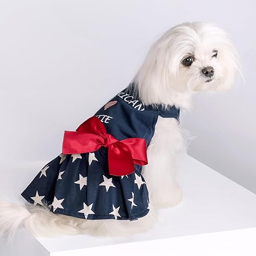 Fitwarm 100% Cotton 4th of July American Cutie Dog Clothes