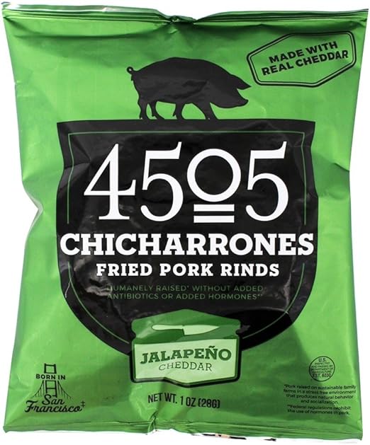 4505 Chicharrones (Fried Pork Rinds) (Jalapeno Cheddar), 24