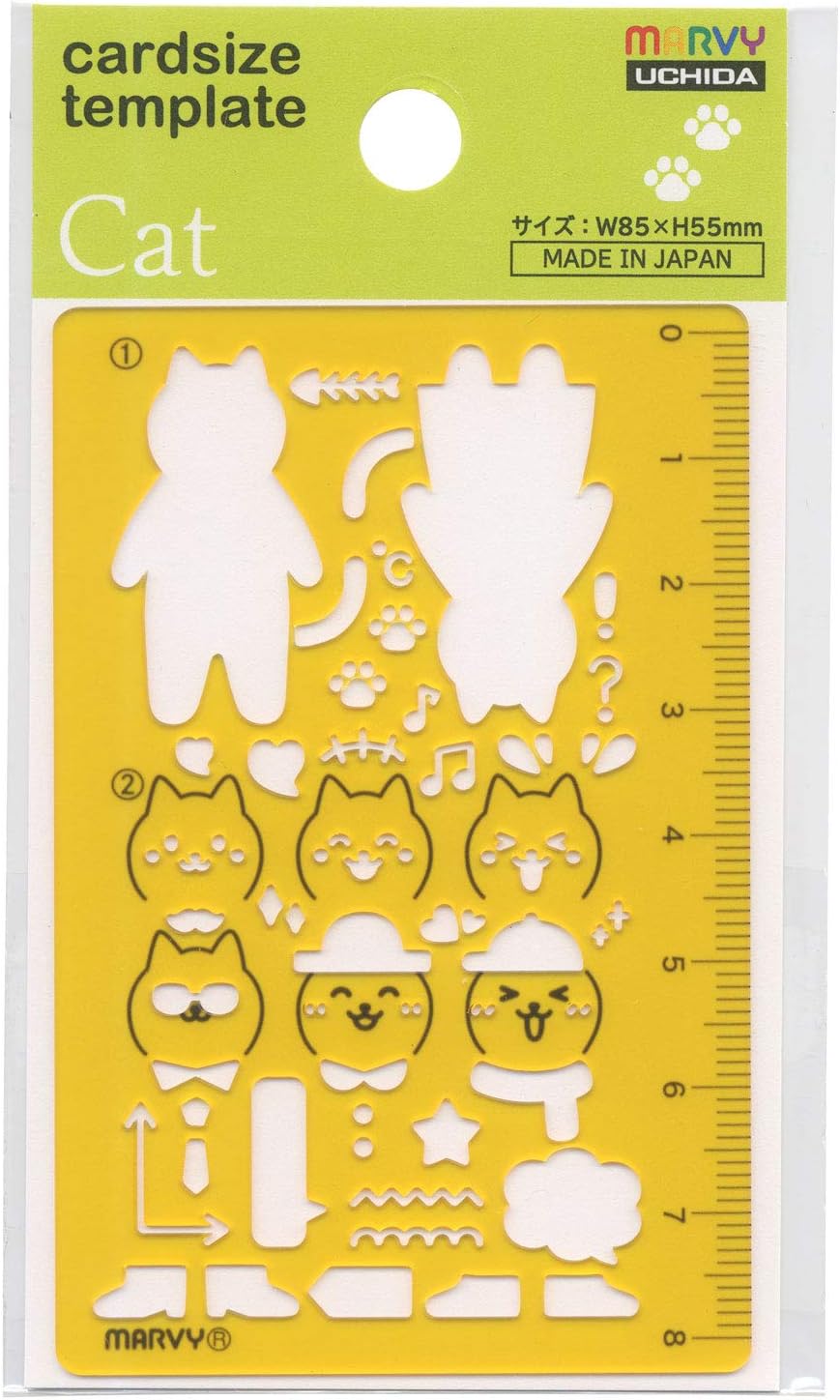 Amazon Co Jp カードサイズテンプレート ネコ Cat おもちゃ