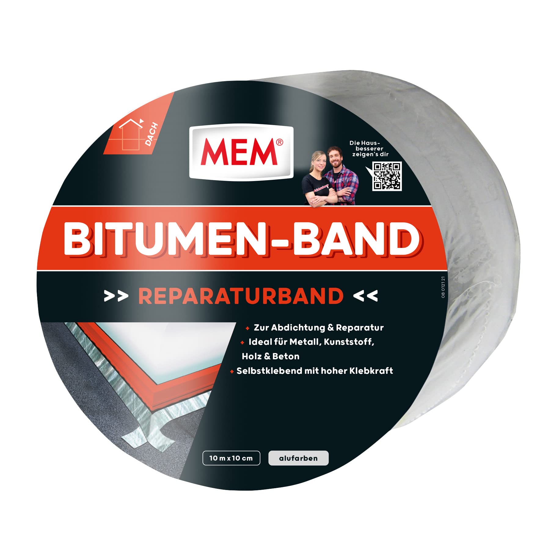 MEM 500481 Bitumen Tape 10m x 100 mm Aluminium