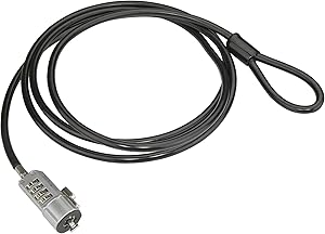 StarTech.com Laptop Lock - 6 ft - Vinyl Coated Steel Cable - 4 Digit Combination - Computer Lock - Security Lock - Laptop Lock Cable (LTLOCK)