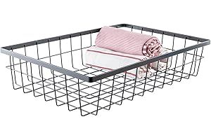 GET G.E.T. WB-1814-MG Urban Renewal 17.75" x 11.25" Wire Basket, 4" Tall, Metal