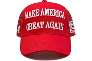 AEONDA Trump 2024 Hat 45-47 MAGA Hat Make America Great Again Donald Trump Embroidery Slogan with USA Flag Adjustable Baseball Cap