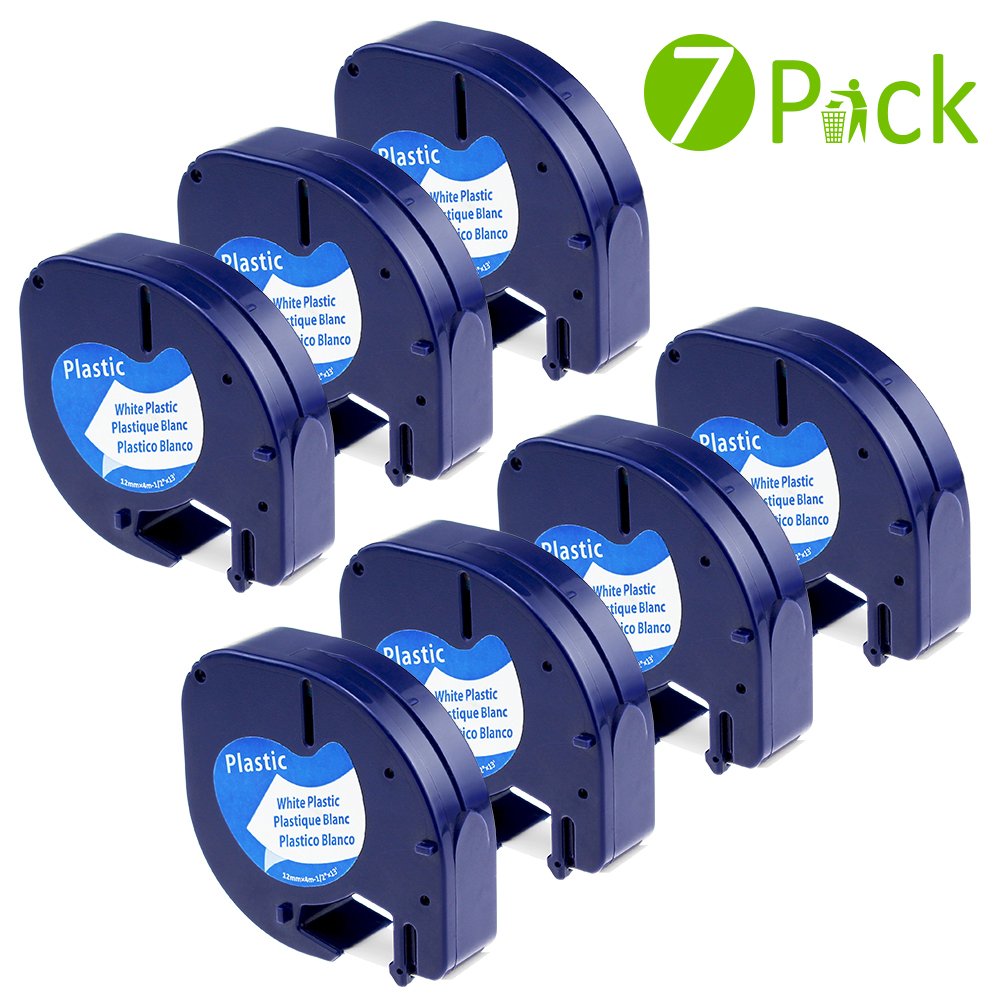 Dymo plastic white 12mm x 4m; Etikettenband für Dymo LetraTag LT110T LT100H XR/Kunststoffband Dymo plastic white 12mm x 4m; Etikettenband für Dymo LetraTag LT110T LT100H XR/Kunststoffband