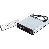 SilverStone SST-FP37B - USB 3.0 3.5 Inch Front Panel with Card Reader and Multiport Hub, black