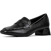 Donald Pliner Women’s Tristina Penny Loafer Heel – 1.3” Block Heel Shoes for Comfort, Slip On Women’s Heels