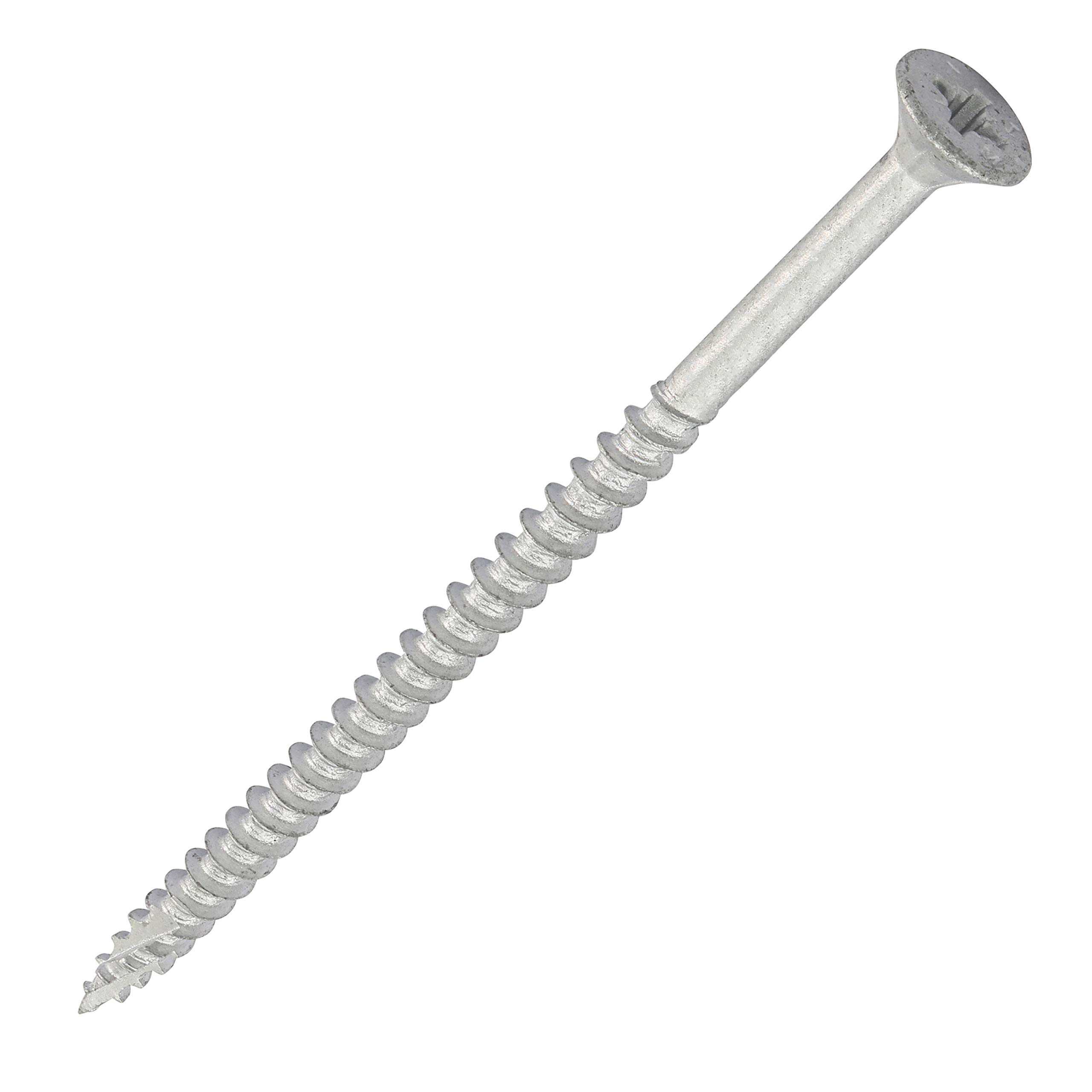 TIMCO C2 Exterior Multi-Purpose Premium Countersunk Silver Woodscrews - 5.0 x 100 -Tub of 80