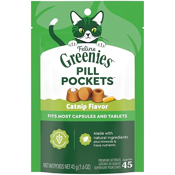 GREENIES FELINE PILL POCKETS FOR CATS NATURAL SOFT...