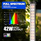 Barrina Grow Lights T10 42W 4FT 169 LEDs Full Spectrum with Tripod Stand view 5