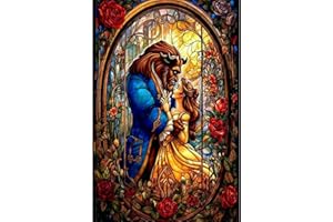 SOTYIOO Diamond Painting Kits for Adults.Cartoon Diamond Art Full Drill Round Gem Art 5D Diamond Dots Suitable Home Wall Decor 12x16inch