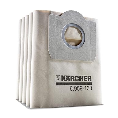 Karcher set of 5 paper filter dust bags for wd 3.200 and Mv3 vacuum cleaner